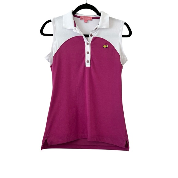 Magnolia Lane The Masters Women’s Sleeveless Polo Shirt - Picture 1 of 10